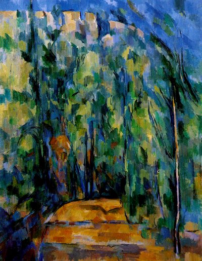 Pad in het bos, 1902-06 door Paul Cézanne